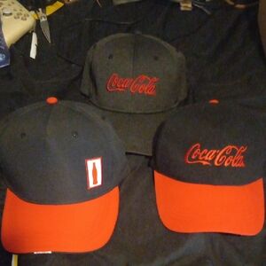 Nwot Coca Cola Hat Bundle